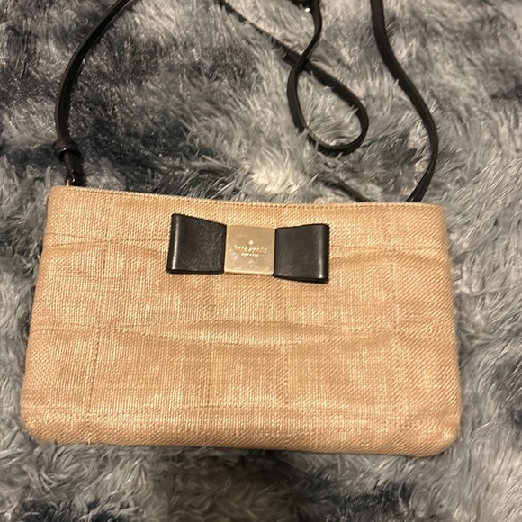 Kate Spade Crossbody Black Bow and Beige - Picture 2 of 8